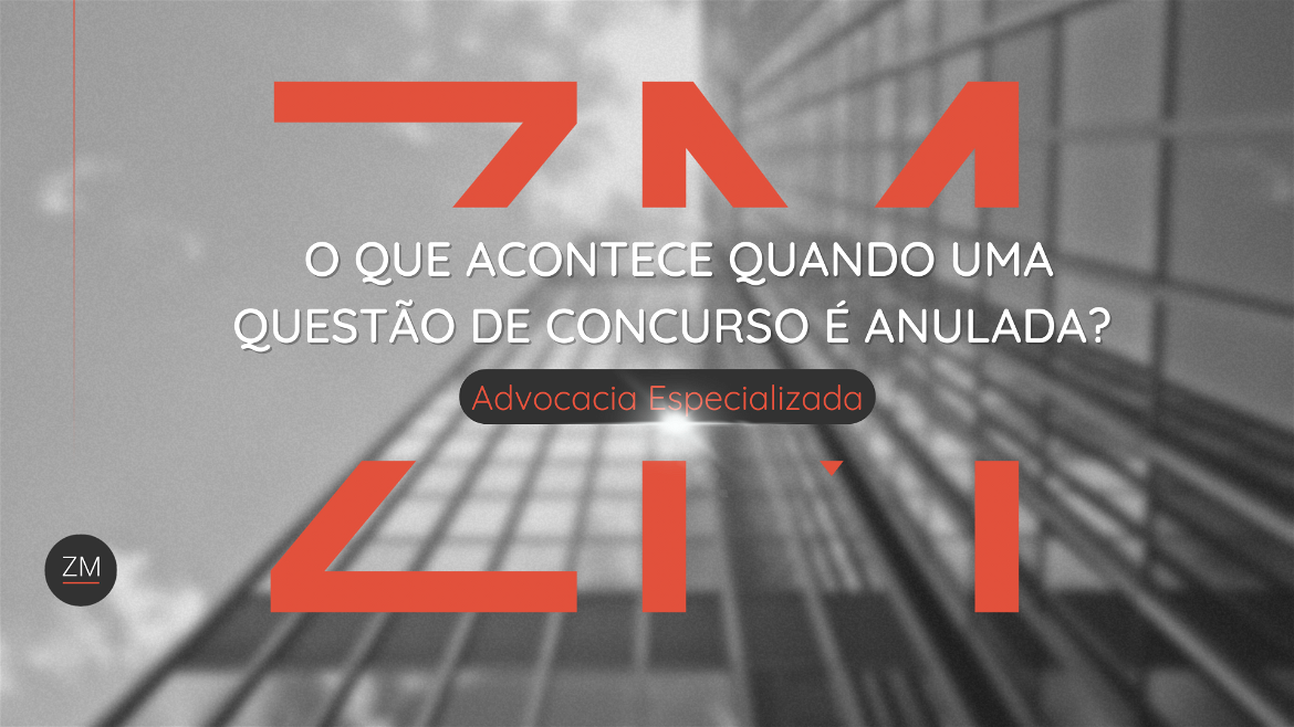 O que acontece com a pontuação após a anulação de questões da prova?