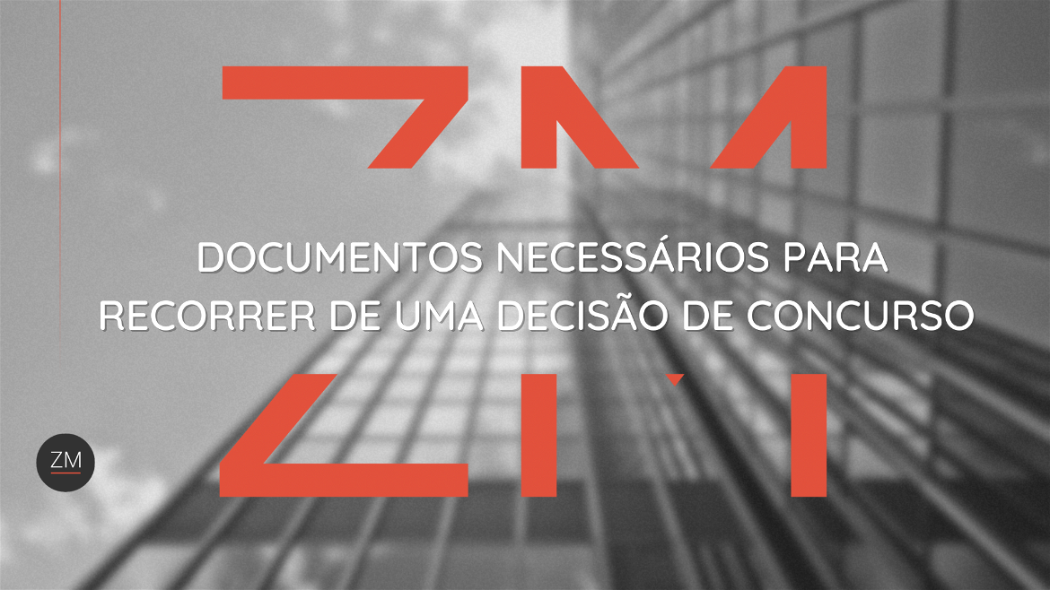 Quais são os documentos necessários para recorrer de uma decisão de concurso?